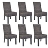Image de 6x Chaise de Salle à Manger Rotin Kubu Bois de Manguier Dîner Cuisine 275468