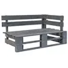 Image de Banc d angle palette de jardin bois gris