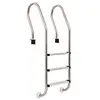 Image de Zwembadladder met 3 sporten 120 cm roestvrij staal 30491733