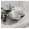 Image de Lavabo en céramique argenté - - 42 x 14 cm - Gris - Salle de bain