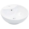 Image de Lavabo avec trop plein 46,5 x 18 cm Céramique Blanc