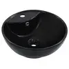 Image de Lavabo avec trop plein 46,5 x 18 cm Céramique Noir