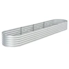 Image de Plantenbak verhoogd 400x80x44 cm gegalvaniseerd staal zilver45516