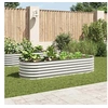 Image de Jardinière - - 240x80x44 cm - Acier galvanisé - Argenté - Rectangulaire