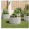 Image de Lit surélevé de jardin 80x80x44 cm Acier galvanisé Argenté45520