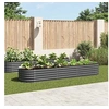 Image de Jardinière - - 320x80x44 cm - Acier galvanisé - Gris - Rectangulaire