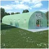 Image de Serre 1200x300x200cm Vert Acier Galvanisé Serre de Jardin Abris Légumes 45538