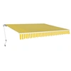 Image de Luifel handmatig uittrekbaar 400 cm geel/wit275574