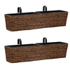 Image de Pots de fleurs 2 pcs jacinthe d'eau marron 45581