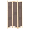 Image de Kamerscherm met 3 panelen 120x170x4 cm stof bruin248179