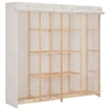 Image de Garde robe Blanc 173x40x170 cm Tissu
