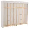 Image de Kledingkast 200x40x170 cm stof wit248200