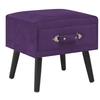 Image de Table de chevet Violet foncé 40x35x40 cm Velours