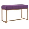 Image de Banc 80 cm Violet Velours