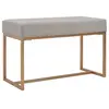 Image de Banc 80 cm Gris Velours