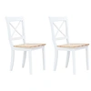 Image de Lot de 2 chaise H. 90 cm non pliable interieur en bois massif