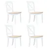 Image de Lot de 4 chaise interieur non pliable H. 90 cm en bois massif