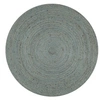 Image de Vloerkleed handgemaakt rond 120 cm jute olijfgroen133669