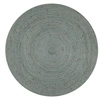 Image de Tapis fait à la main Jute Rond 150 cm Vert olive