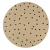 Image de Vloerkleed handgemaakt met driehoek print 90 cm jute133689