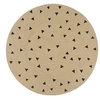 Image de Vloerkleed handgemaakt met driehoek print 150 cm jute133691