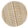 Image de Vloerkleed handgemaakt met witte print 90 cm jute133692
