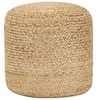 Image de Pouf fait à la main 40 x 45 cm Jute