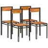Image de Chaises à dîner 4 pcs Bois d'acacia et finition en Sesham