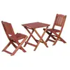 Image de Ensemble de bistro 3 pcs pour enfants Bois d eucalyptus solide