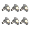 Image de Appliques murales LED d'extérieur 6 pcs 5 W Argenté Rond