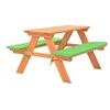 Image de Table de pique nique pour enfants avec bancs 89x79x50 cm Sapin
