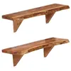 Image de Wandschappen 2 st 60x20x18 cm massief acaciahout247927