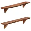 Image de Wandschappen 2 st 90x20x18 cm massief acaciahout247928
