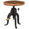 Image de Table d appoint 45x (45 62) cm Bois de récupération et fonte