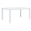Image de Table de jardin Blanc 150x90x72 cm Plastique Aspect de rotin