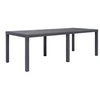 Image de Table de jardin Marron 220x90x72 cm Plastique Aspect de rotin