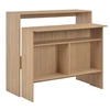 Image de Bartafel met 2 tafelbladen 130x40x120 cm eikenkleurig280219
