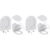 Image de Toiletbrillen met soft-close deksels 2 st kunststof wit275930