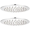 Image de Pomme de douche plongeante 2 pcs Acier inoxydable Ø 20 cm
