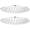 Image de Pomme de douche plongeante 2 pcs Acier inoxydable Ø 25 cm
