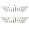 Image de Pomme de douche plongeante 2 pcs Acier inoxydable 20x20 cm