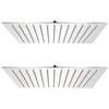 Image de Pomme de douche plongeante 2 pcs Acier inoxydable 25x25 cm
