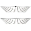 Image de Pomme de douche plongeante 2 pcs Acier inoxydable 40x40 cm