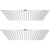 Image de Pomme de douche plongeante 2 pcs Acier inoxydable 50x50 cm
