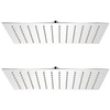 Image de Pomme de douche plongeante 2 pcs Acier inoxydable 20x30 cm