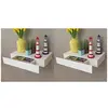 Image de Wandplanken zwevend met lades 2 st 48 cm wit276001