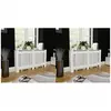 Image de Cache-radiateurs 2 pcs Blanc MDF 152 cm
