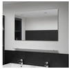Image de Wandspiegel met schap 100x60 cm gehard glas249443