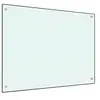 Image de Spatscherm keuken 80x60 cm gehard glas wit249456