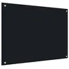 Image de Spatscherm keuken 80x60 cm gehard glas zwart249486